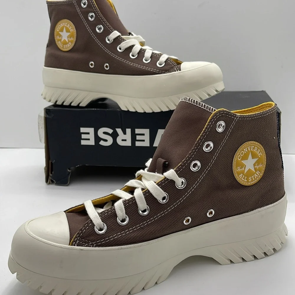Converse Men’s High-Top Platform Sneakers A03808C CTAS LUGGED 2.0 HI SQUIRREL FR